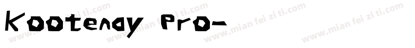 Kootenay Pro字体转换